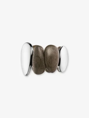 Monies Anniversary bracelet: bog oak, sterling silver