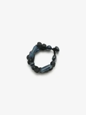 Monies Bracelet: kyanite, glass beads