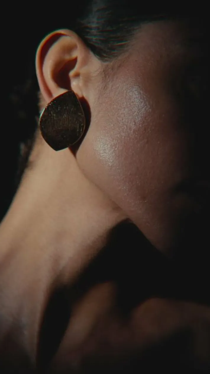 Monies Cleo earring: goldfoil