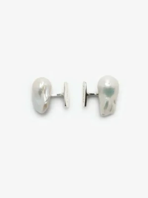 Monies Dune cuff links: baroque pearl