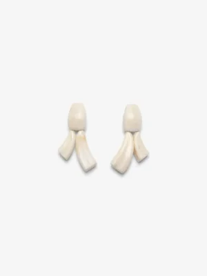 Monies Earring: bone
