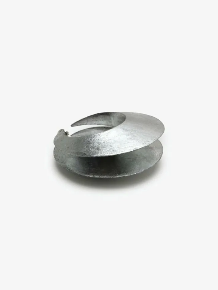 Monies Eclipse stud earring: acacia, silverfoil