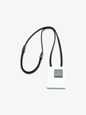 Monies Fay pendant: black/white acrylic