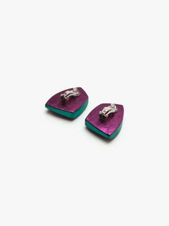 Monies Gaia earring multi-coloured foil