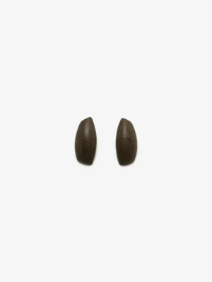 Monies Maya stud earring: bog oak
