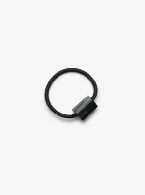 Monies Mint bracelet: leather, black tourmaline