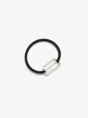 Monies Mint bracelet: leather, mountain crystal
