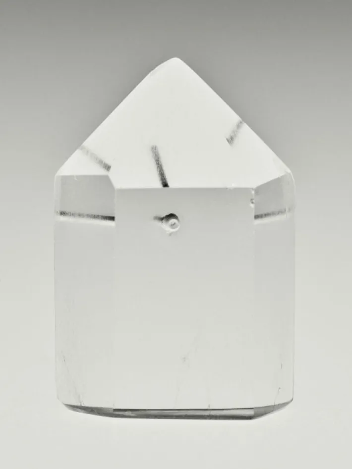 Monies Mint stud earrings: mountain crystal
