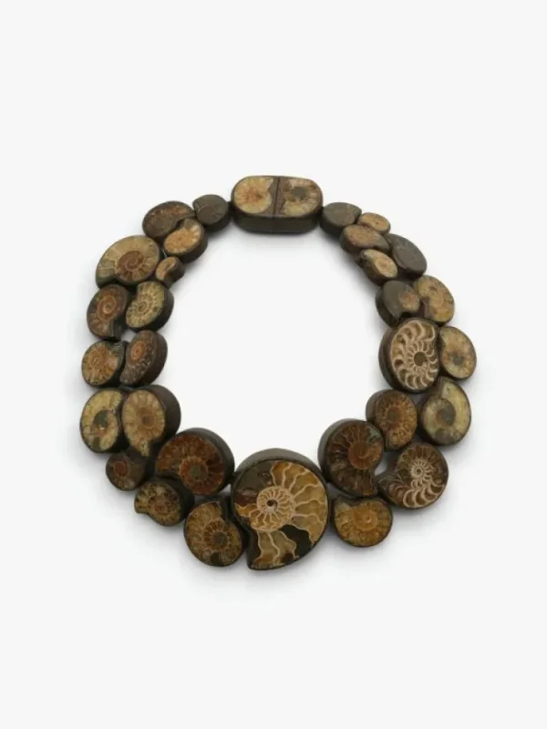 Monies Necklace: ammonites, bog oak