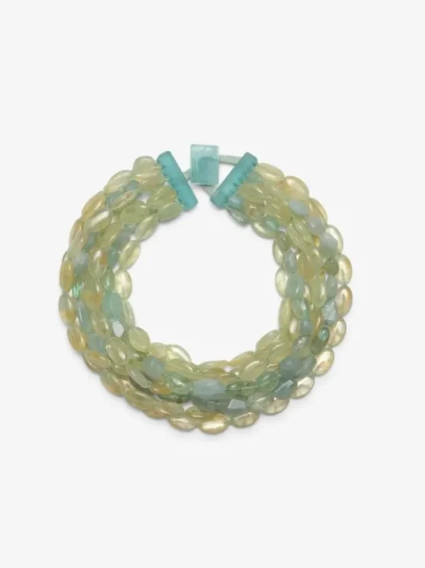 Monies Necklace: aquamarine, prehnite