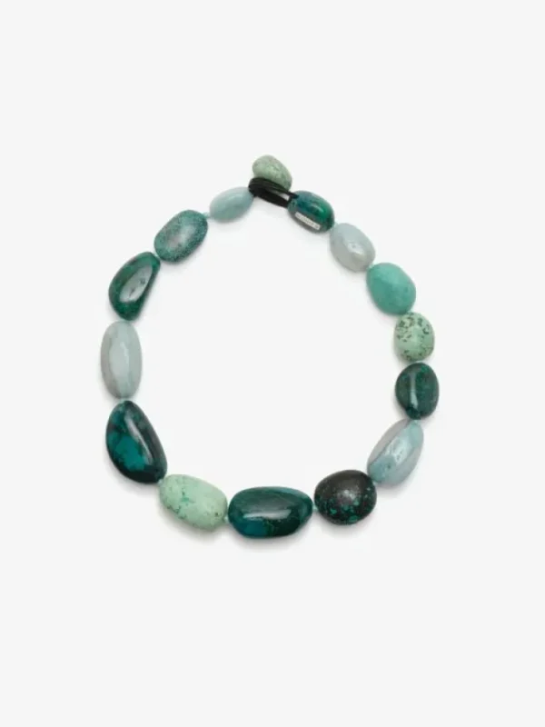 Monies Necklace: chrysocolla, turquoise, amazonite