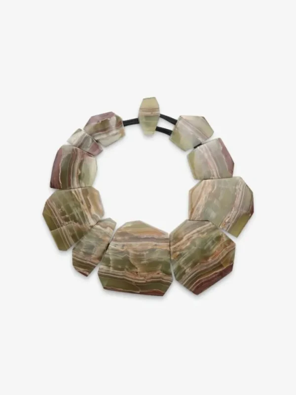 Monies Necklace: green onyx