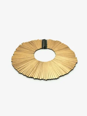 Monies Necklace: kamagong, goldfoil