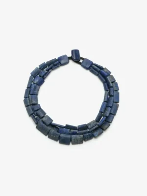 Monies Necklace: matte lapis lazuli