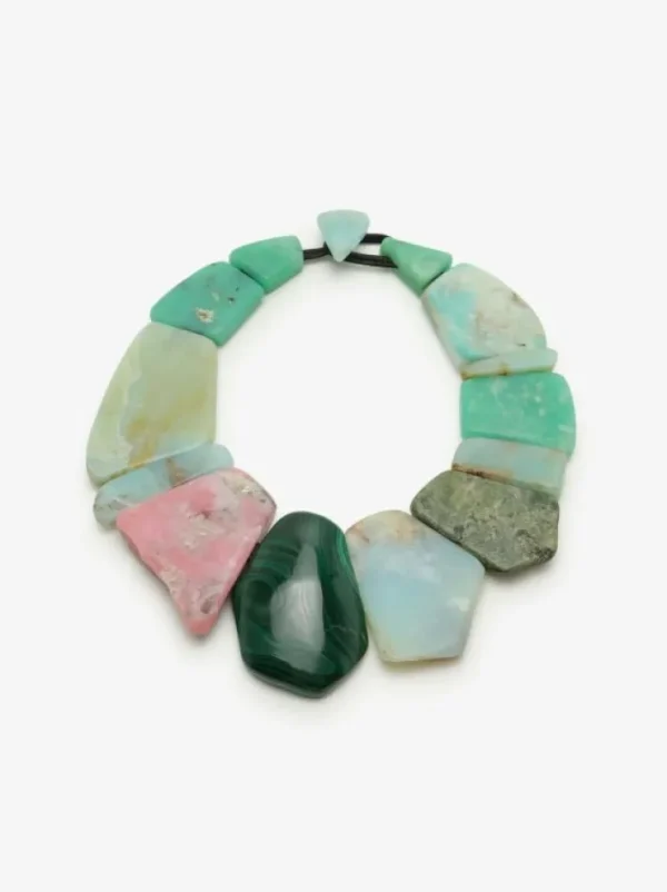 Monies Necklace: mixed gemstones