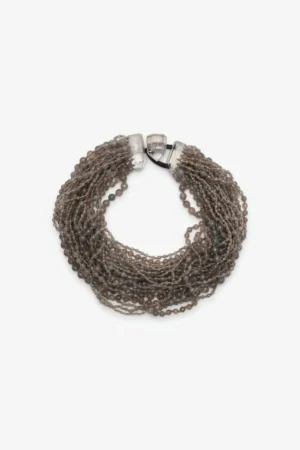 Monies Necklace: moonstone, mountain crystal
