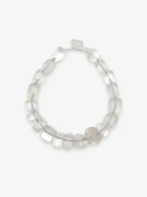 Monies Necklace: mountain crystal, wire