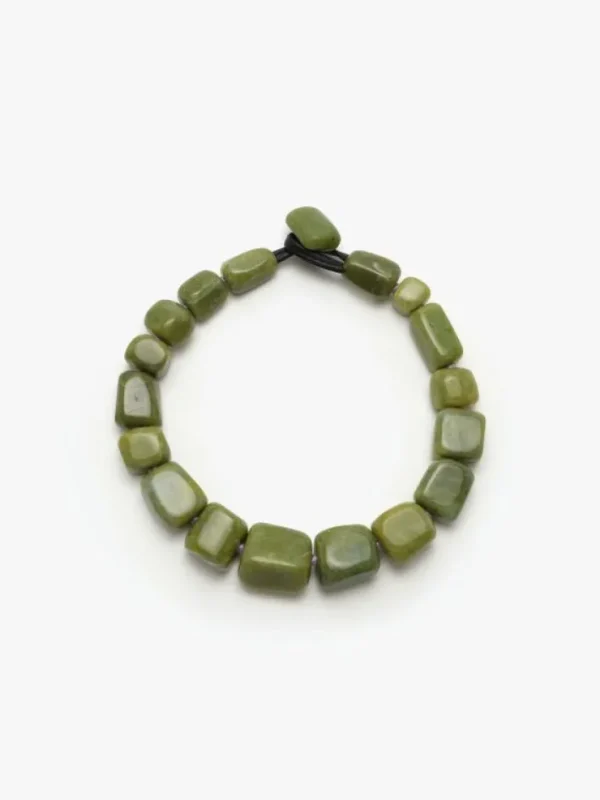Monies Necklace: serpentine, purple knots