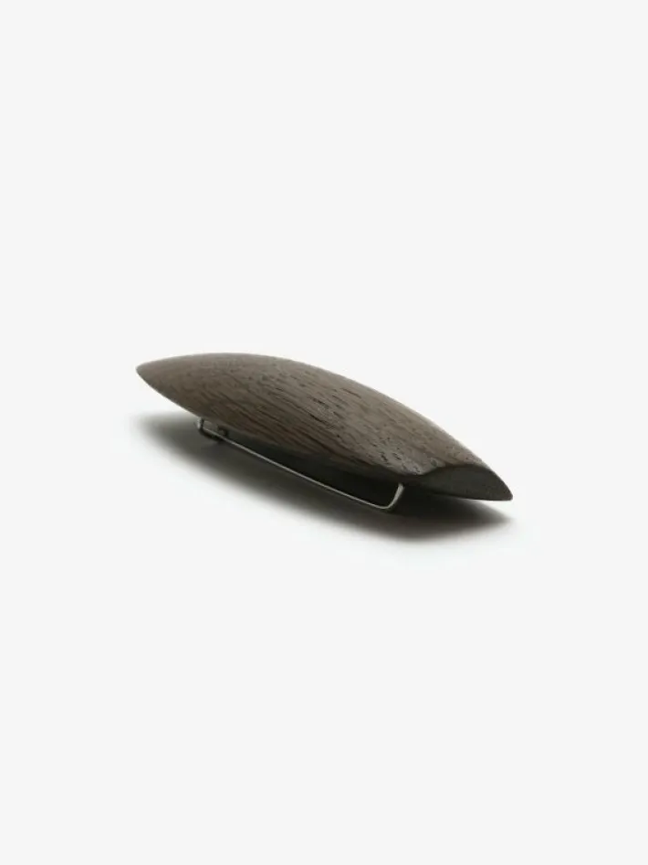 Monies Nico brooch: bog oak