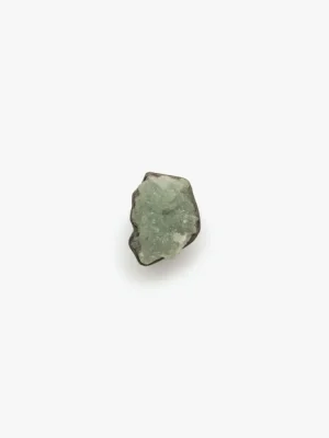Monies Ring: prehnite, bog oak, leather