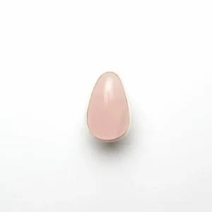 Monies Ring: rosequartz, bone, leather