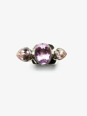 Monies Ring: sterling silver, amethyst