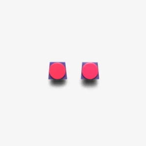 Monies Rue stud earring pink