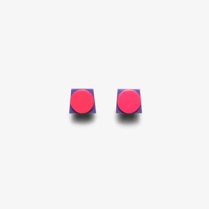 Monies Rue stud earring pink