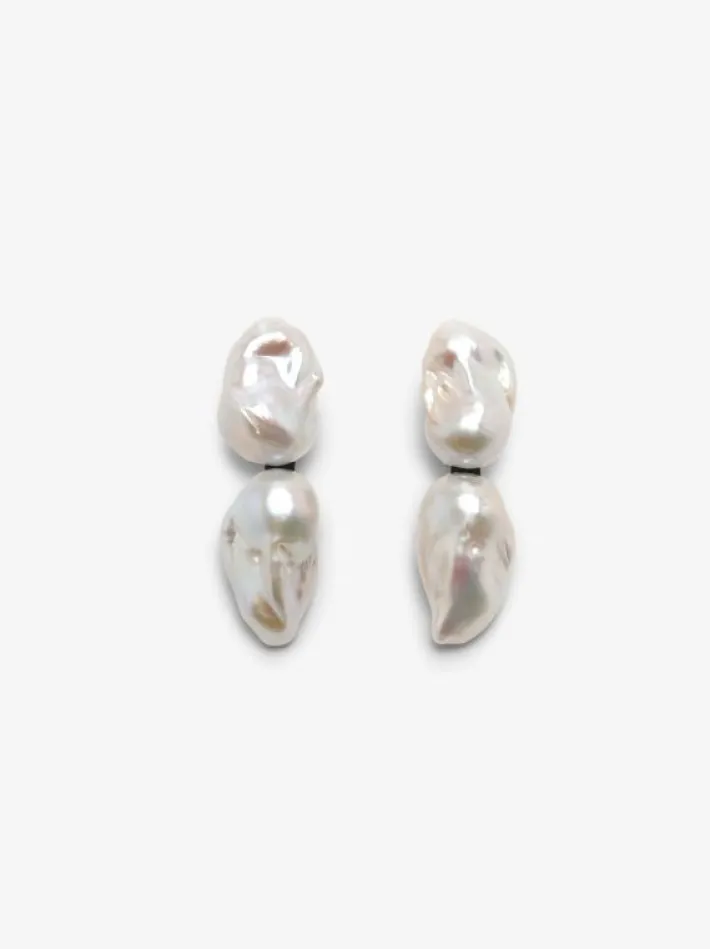Monies Sable earrings: baroque pearls