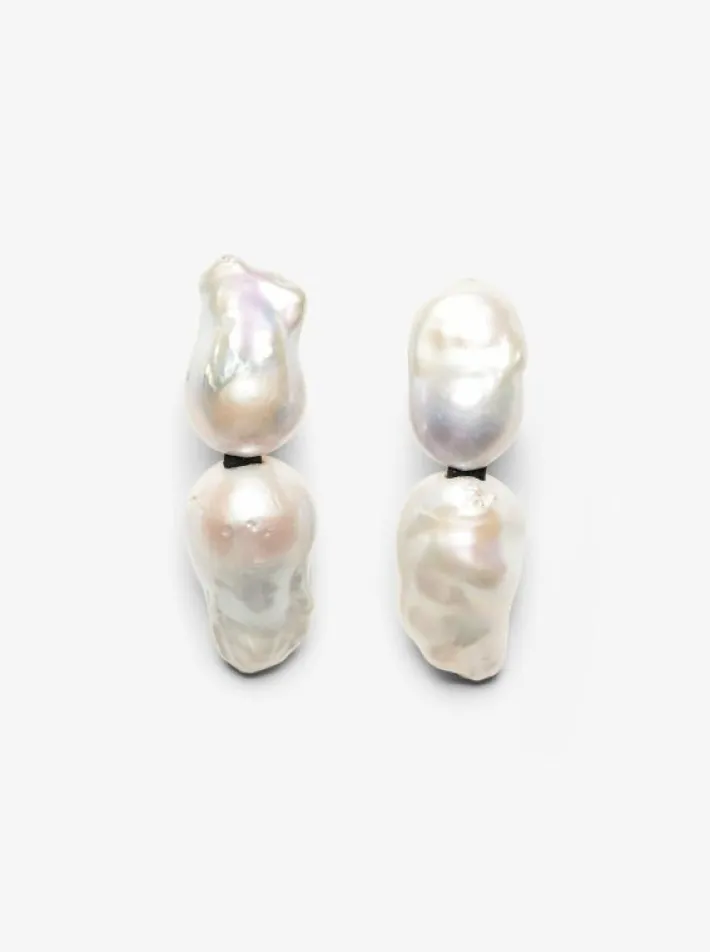 Monies Sable earrings: baroque pearls