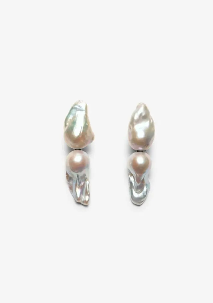 Monies Sable earrings: baroque pearls