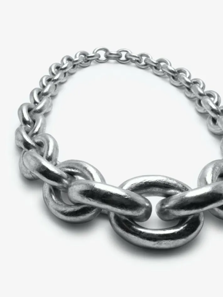 Monies Shanghai necklace: silverfoil