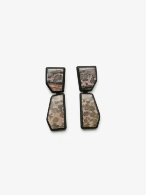 Monies Stud earrings: jasper, ebony