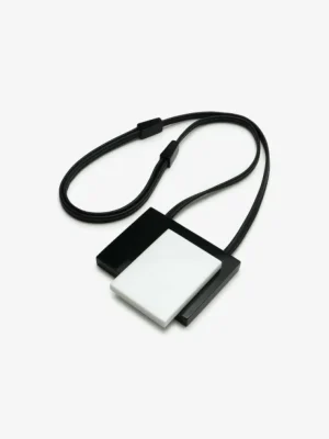 Monies Wera pendant: black/white acrylic
